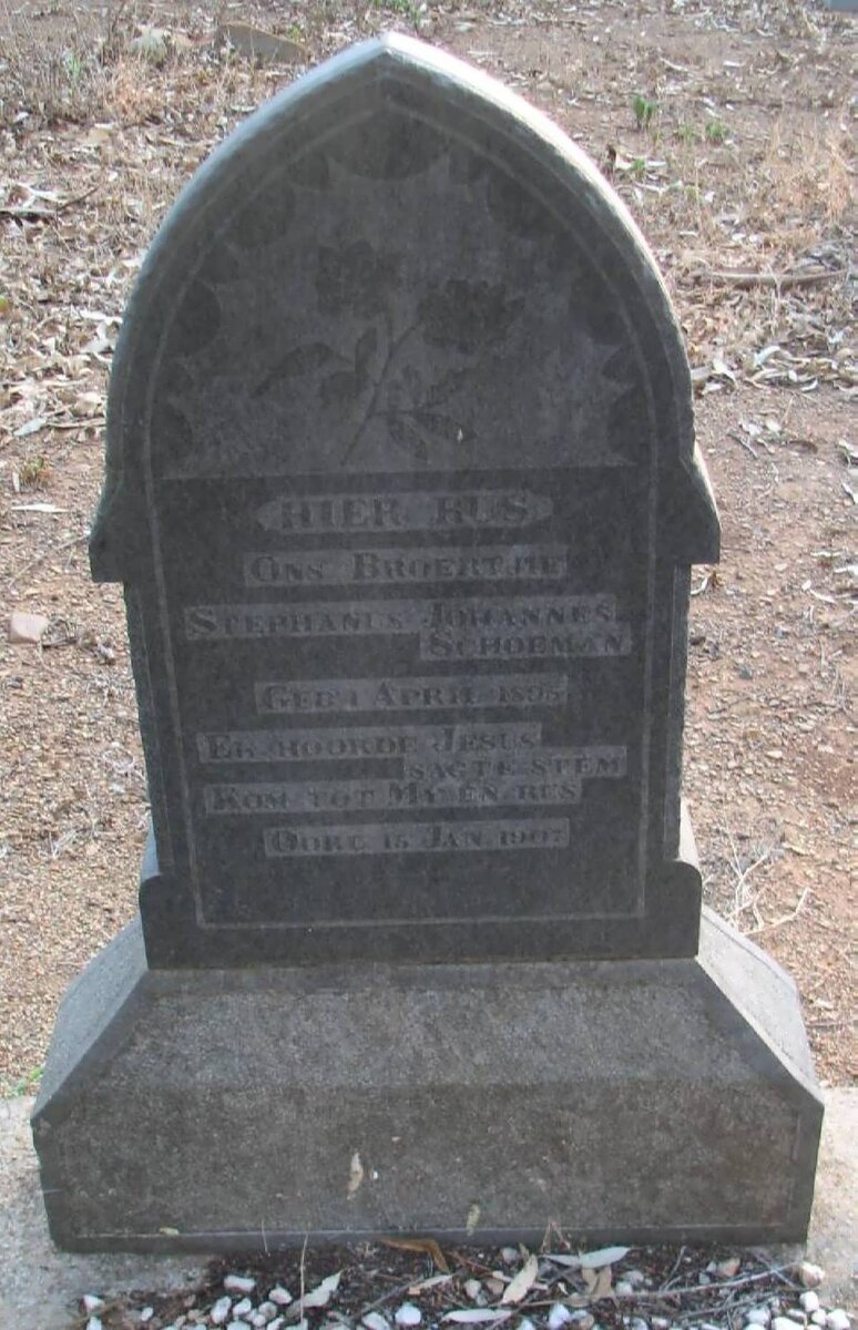 SCHOEMAN Stephanus Johannes 1895-1907