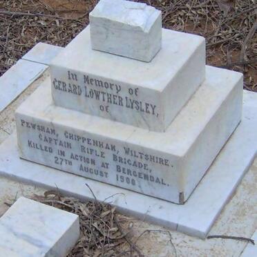 LYSLEY Gerard Lowther -1900