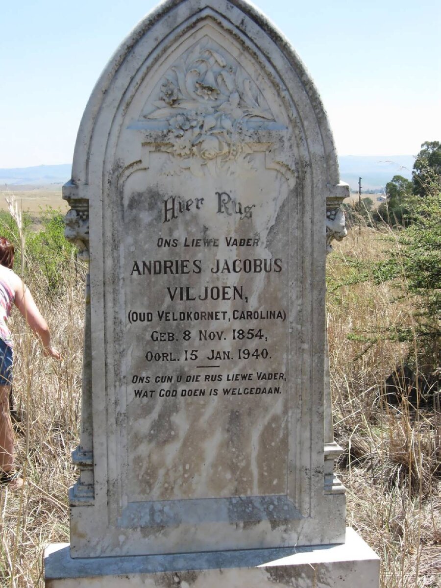 VILJOEN Andries Jacobus 1854-1940