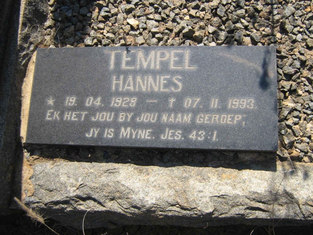 TEMPEL Hannes 1928-1993