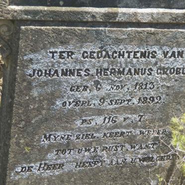 GROBLER Johannes Hermanus 1813-1892