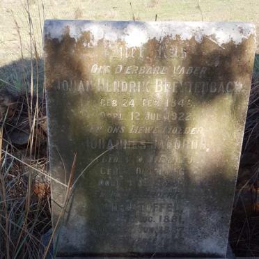 BREYTENBACH Johan Hendrik 1846-1922 &amp; Johannes Jacobus V.D. MERWE 1846-1893 :: BREYTENBACH Christoffel 1881-1887