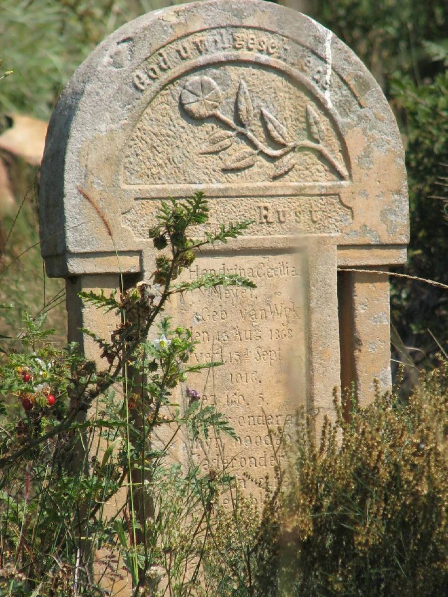 MEYER Hendrina Cecilia nee VAN WYK 1868-1916