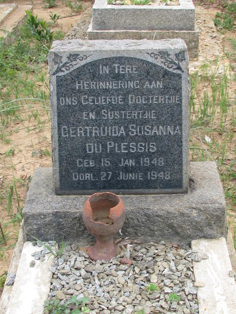 PLESSIS Gertruida Susanna, du 1948-1948
