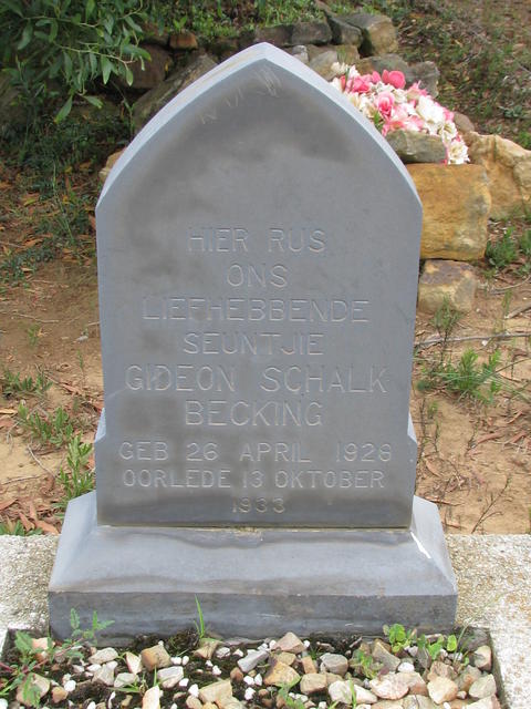 BECKING Gideon Schalk 1928-1933
