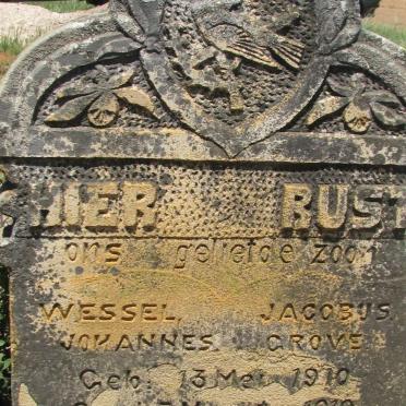 GROVE Wessel Jacobus Johannes 1910-1919