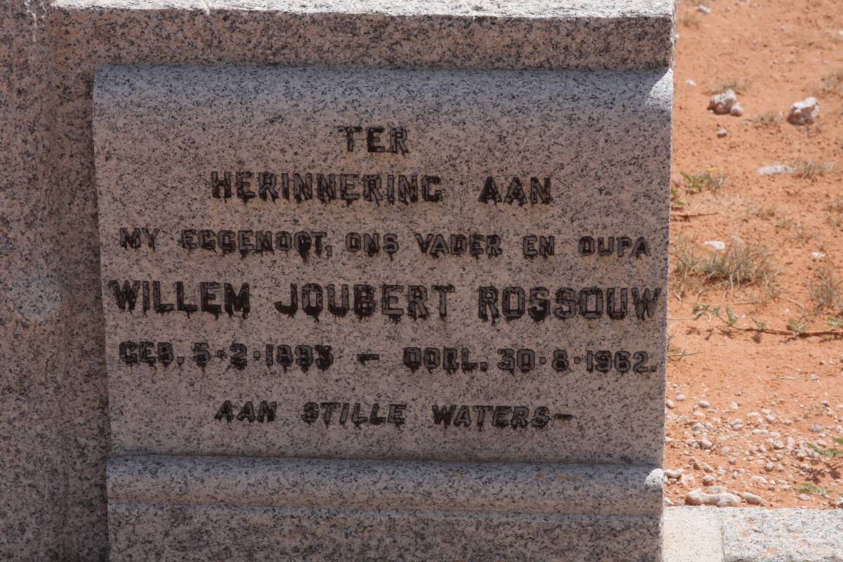 ROSSOUW Willem Joubert 1893-1962