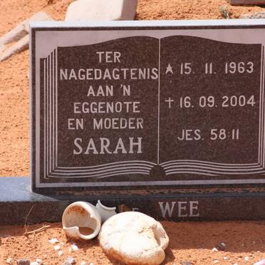 WEE Sarah, de 1963-2004