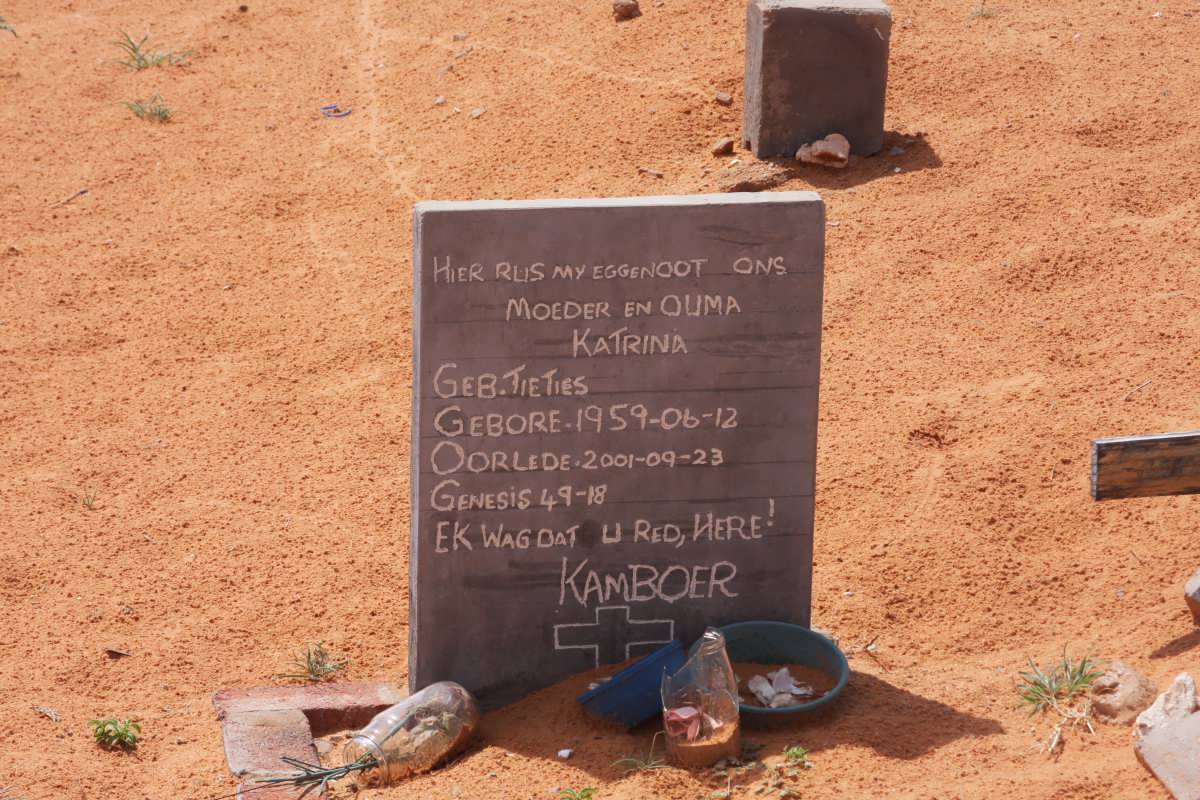 KAMBOER Katrina nee TIETIES 1959-2001