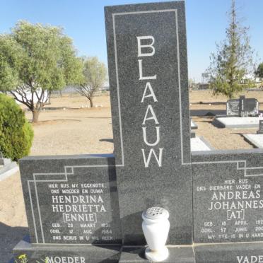 BLAAUW Andreas Johannes 1924-2003 &amp; Hendrina Hedriëtta 1931-1984