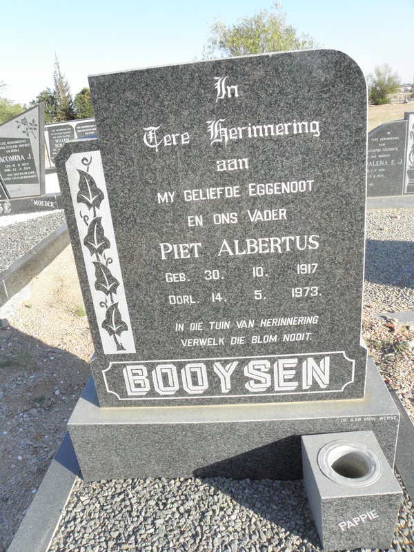 BOOYSEN Piet Albertus 1917-1973