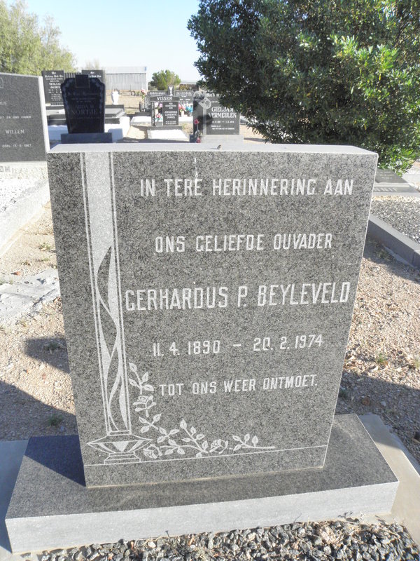 BEYLEVELD Gerhardus P. 1890-1974