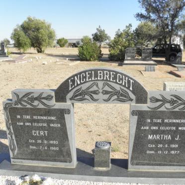ENGELBRECHT Gert 1893-1960 &amp; Martha J. 1901-1977