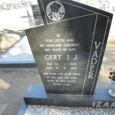 IZAAKSE Gert J.J. 1925-1993