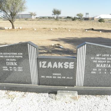 IZAAKSE Dirk 1917-2001 &amp; Maria 1920-1995
