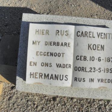 KOEN Hermanus Carel Venter 1877-1959