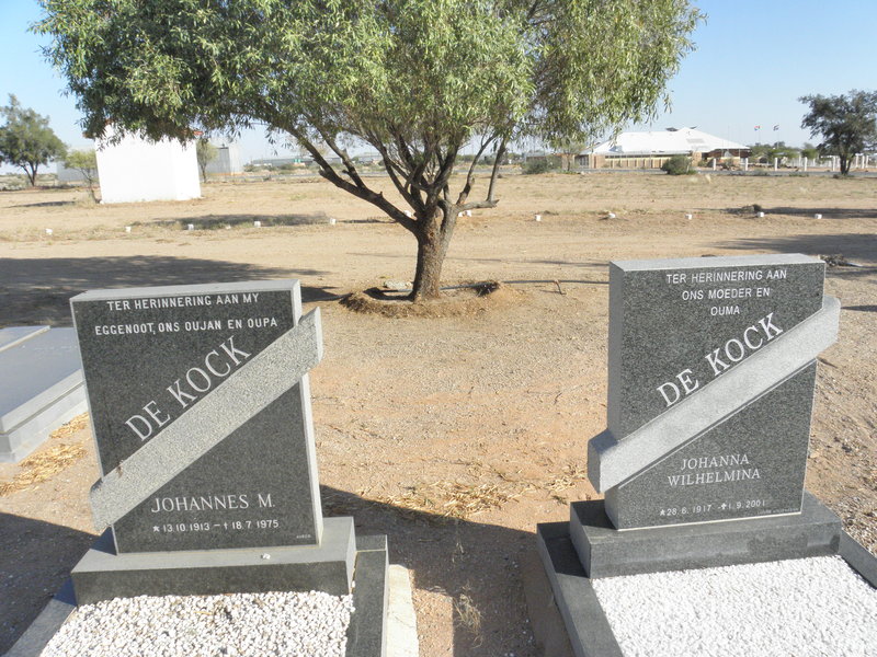KOCK Johannes M., de 1913-1975 &amp; Johanna Wilhelmina 1917-2001
