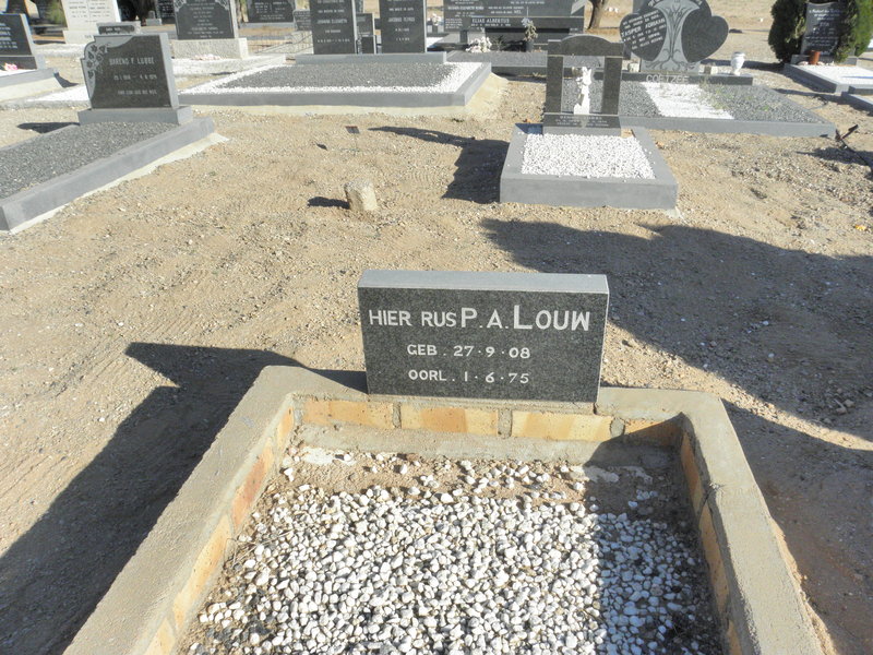 LOUW P.A. 1908-1975