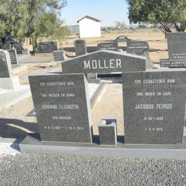 MOLLER Jacobus Petrus 1895-1976 &amp; Johanna Elizabeth ROSSOUW 1901-1974