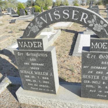 VISSER Schalk Willem J. 1888-1965 &amp; Hester Christina NEL 1883-1963