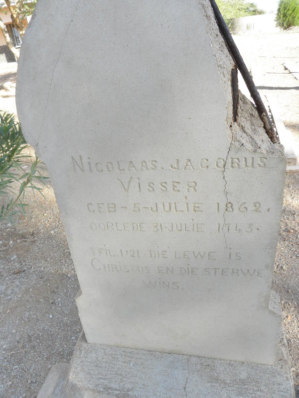 VISSER Nicolaas Jacobus 1862-1943