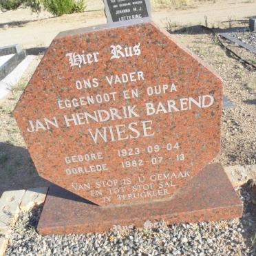 WIESE Jan Hendrik Barend 1923-1982