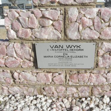WYK Christoffel Hendrik, van 1895-1984 &amp; Maria Cornelia Elizabeth LIEBENBERG 1903-1989