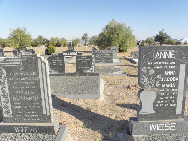 WIESE Petrus Benjamin 1893-1966 &amp; Anna Jacoba Maria 1898-1983