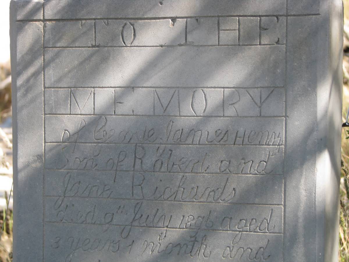 RICHARDS George James Henry -1896