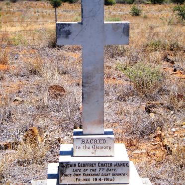 MANUK Geoffrey Chater 1894-1924