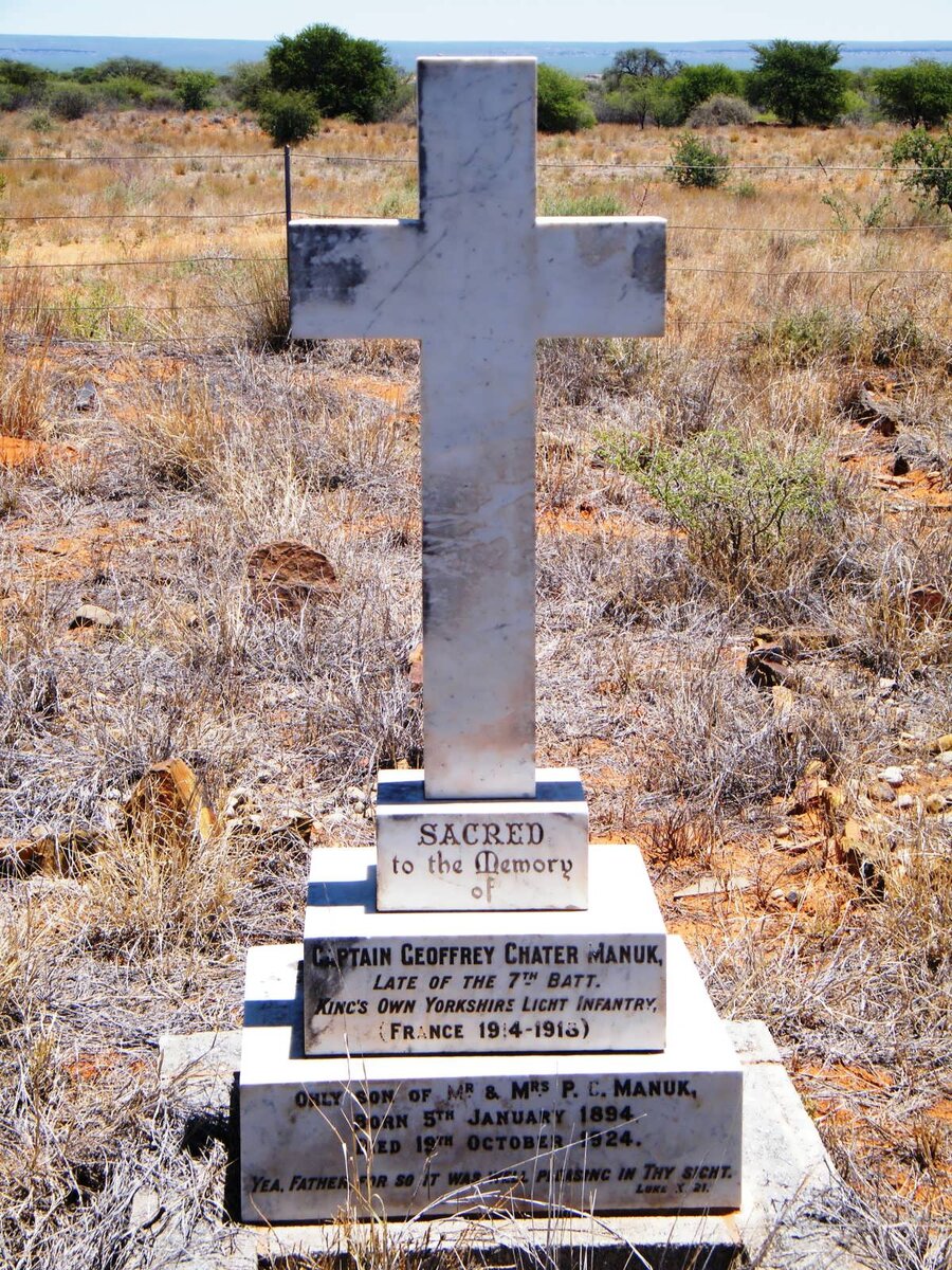 MANUK Geoffrey Chater 1894-1924