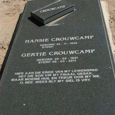 CROUWCAMP Hansie 193?- &amp; Gertie 1941-2011