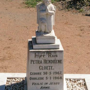CLOETE Petra Hendrene 1967-1968