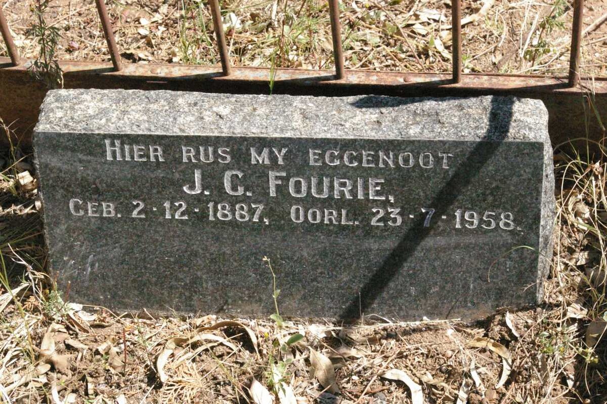 FOURIE J.G. 1887-1958