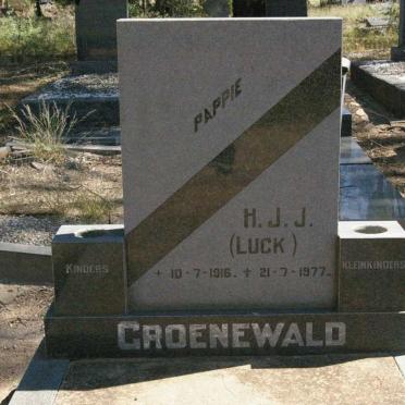 GROENEWALD H.J.J. 1916-1977