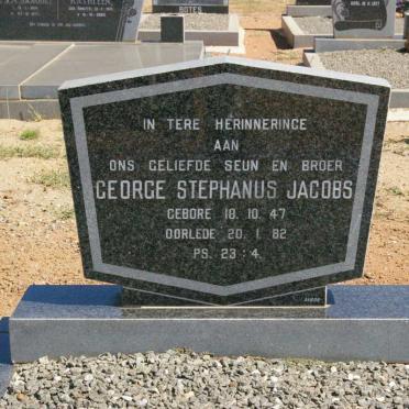 JACOBS George Stephanus 1947-1982