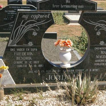 JORDAAN Frederik Hendrik 1922-1983 &amp; Maria Magdalena 1926-2014