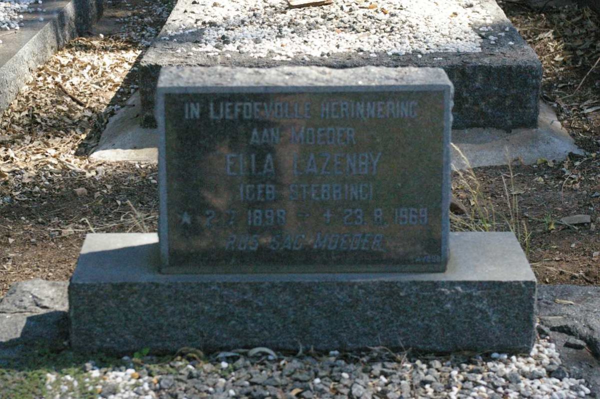 LAZENBY Ella nee STEBBING 1898-1969