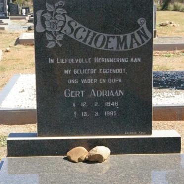SCHOEMAN Gert Adriaan 1946-1995