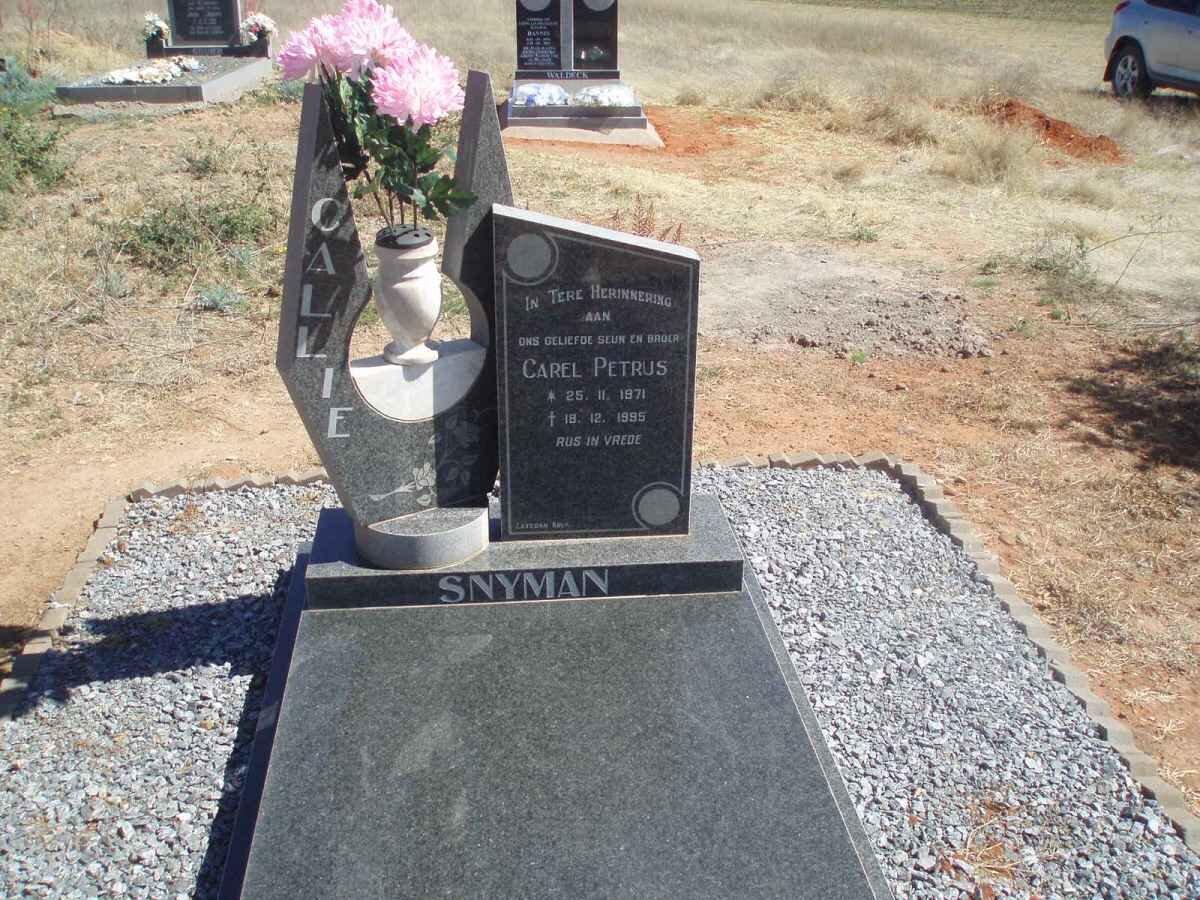 SNYMAN Carel Petrus 1971-1985