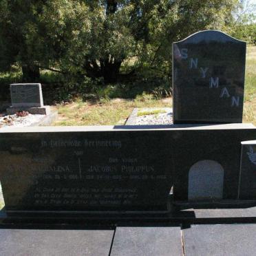 SNYMAN Jacobus Philippus 1885-1966 &amp; Maria Magdalena 1892-1968