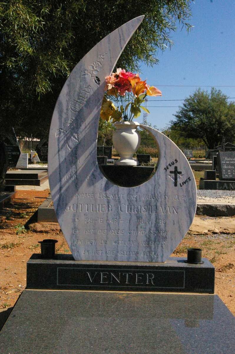 VENTER Gottlieb Christiaan 1946-1988