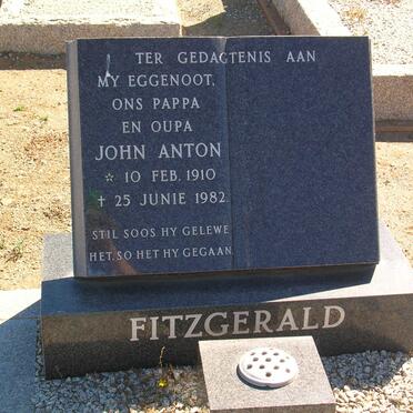 FITZGERALD John Anton 1910-1982