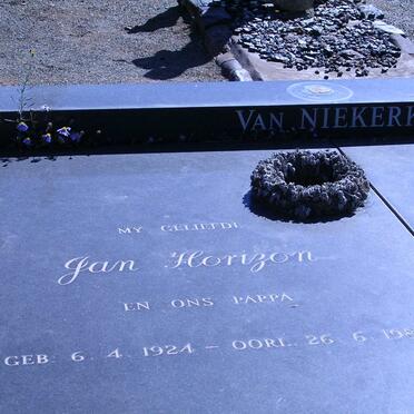 NIEKERK Jan Horizon, van 1924-1980