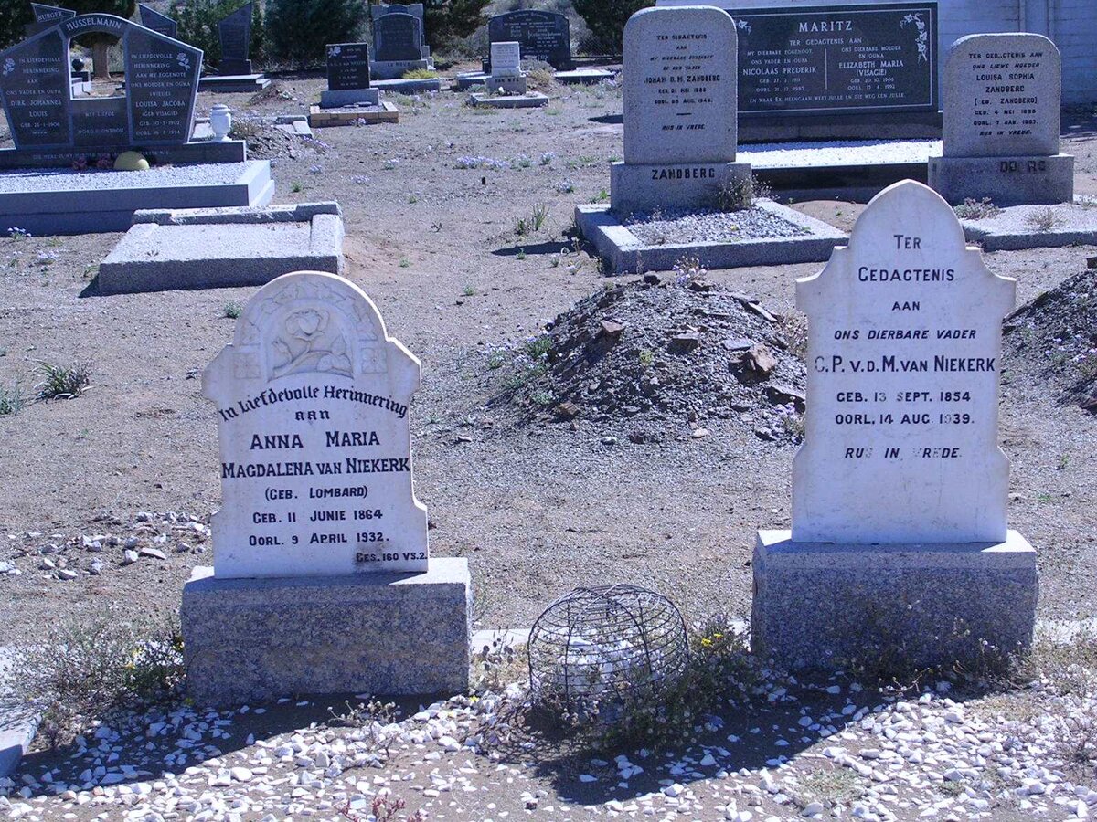 NIEKERK C.P. v.d.M., van 1854-1939 &amp; Anna Maria Magdalena LOMBARD 1864-1932