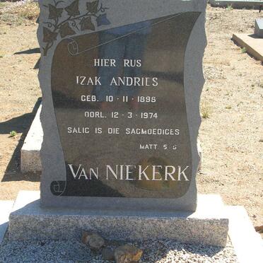 NIEKERK Izak Andries, van 1898-1974