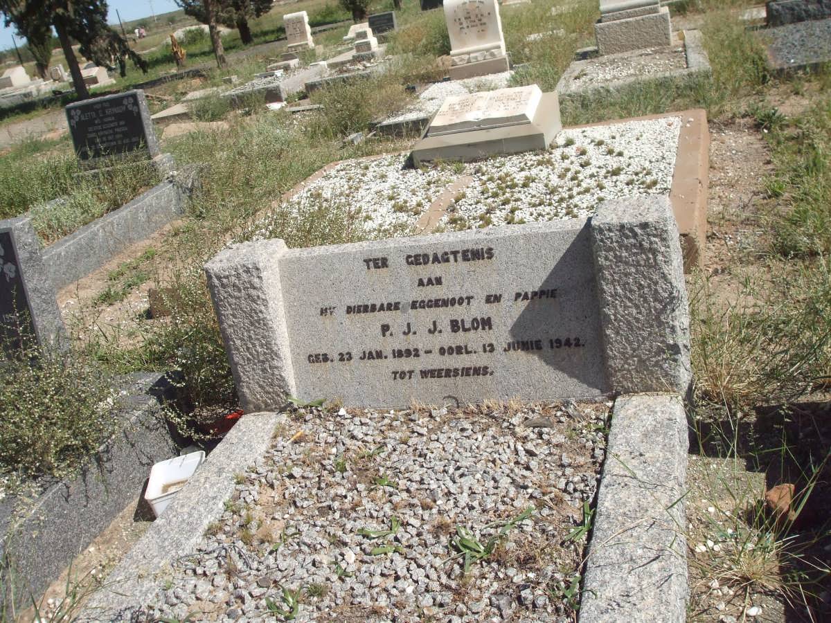 BLOM P.J.J. 1892-1942