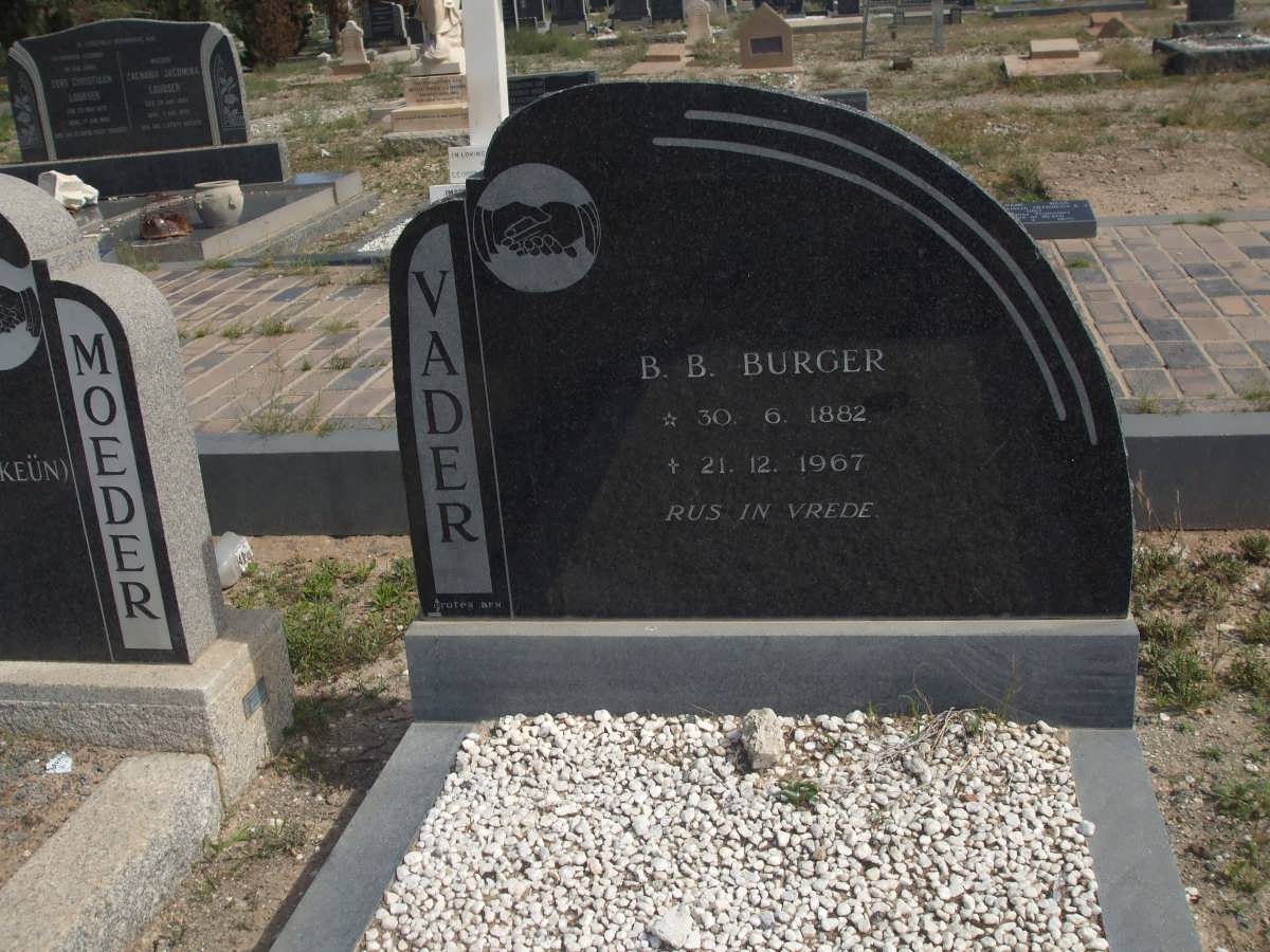 BURGER B.B. 1882-1967 