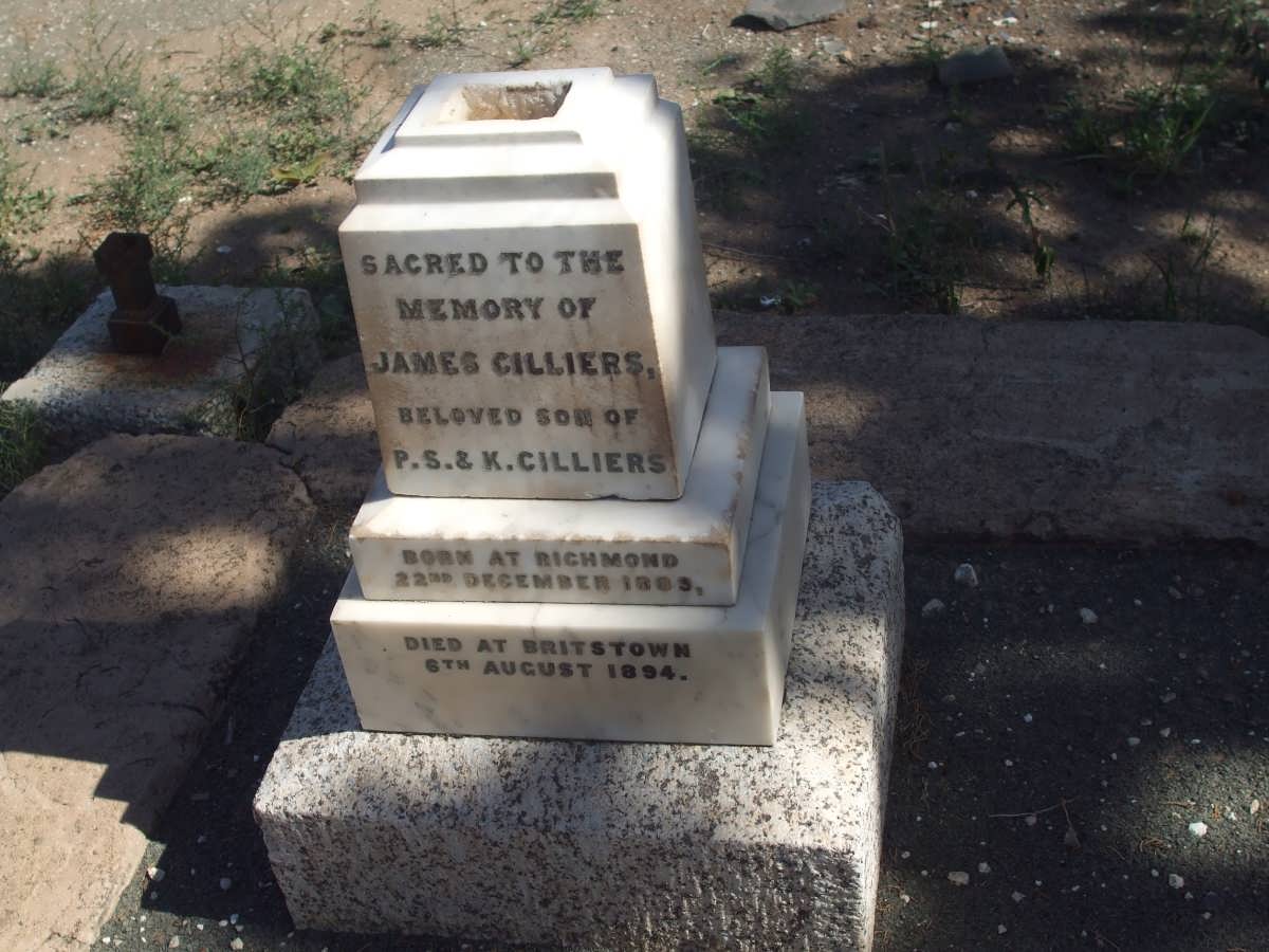 CILLIERS James 1889-1894