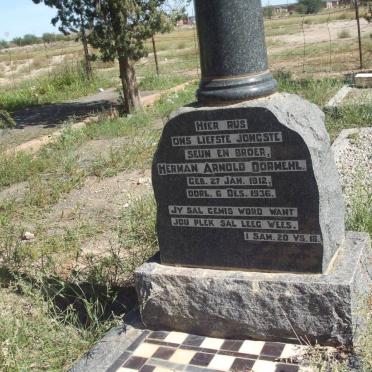 DORMEHL Herman Arnold 1912-1936